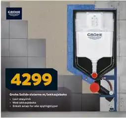 Megaflis GROHE Solido sisterne m/lekkasjeboks tilbud