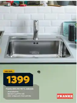 Megaflis FRANKE SRX 210-50 TL stålvask tilbud