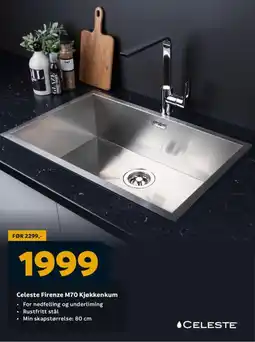Megaflis CELESTE Firenze M70 Kjøkkenkum tilbud
