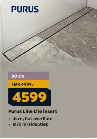 Megaflis PURUS Line tile insert tilbud