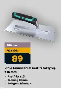 Megaflis Bihui tannsparkel rustfri softgrep tilbud