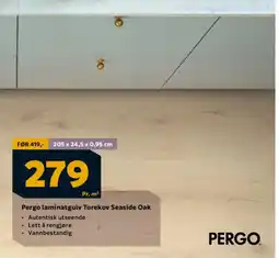 Megaflis PERGO laminatgulv Torekov Seaside Oak tilbud