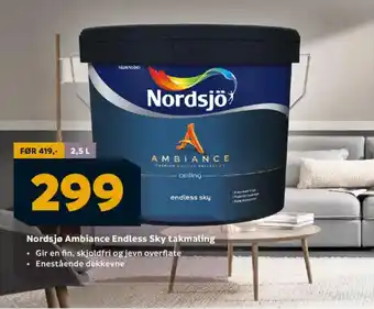 Megaflis NORDSJO Ambiance Endless Sky takmaling tilbud