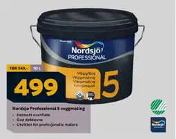 Megaflis NORDSJO Professional 5 veggmaling tilbud
