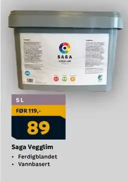 Megaflis Saga Vegglim tilbud