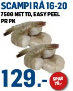 Price Lagerbutikk Scampi rå 16-20 tilbud
