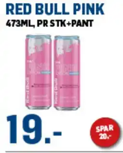 Price Lagerbutikk RED BULL Pink tilbud
