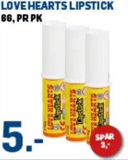 Price Lagerbutikk Love hearts lipstick tilbud