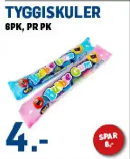 Price Lagerbutikk Tyggiskuler tilbud