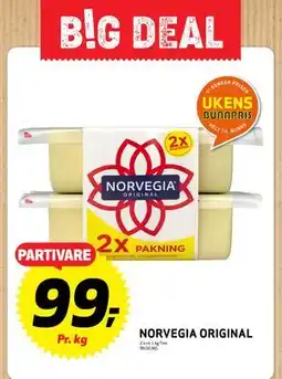 Bunnpris NORVEGIA ORIGINAL, NOK 99 tilbud