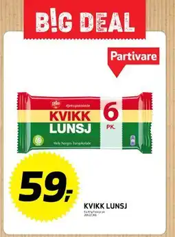 Bunnpris KVIKKLUNSJ, NOK 59 tilbud