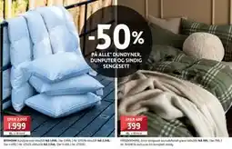 Bohus 50% PÅ ALLE* DUNDYNER, DUNPUTER OG SINDIG SENGESETT tilbud