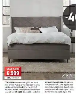 Bohus ZEN ROMA kontinentalseng tilbud