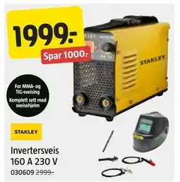 Jula Invertersveis 160 A 230 V, NOK 1999 tilbud
