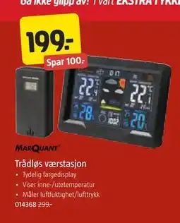 Jula Trådløs værstasjon, NOK 199 tilbud