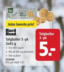 Jula Talgboller 3 -pk 3x85 g, NOK 5 tilbud