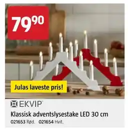 Jula Klassisk adventslysestake LED 30 cm, NOK 79.9 tilbud