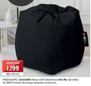 Bohus SACCOSEKK, NOK 1199 tilbud