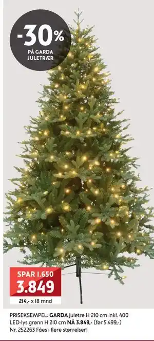 Bohus 30% PÅ GARDA JULETRÆR tilbud