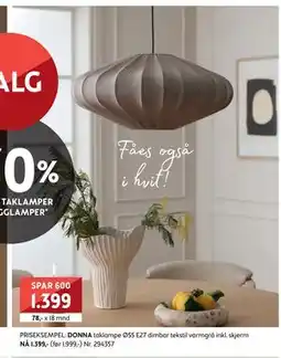 Bohus DONNA taklampe, NOK 1399 tilbud