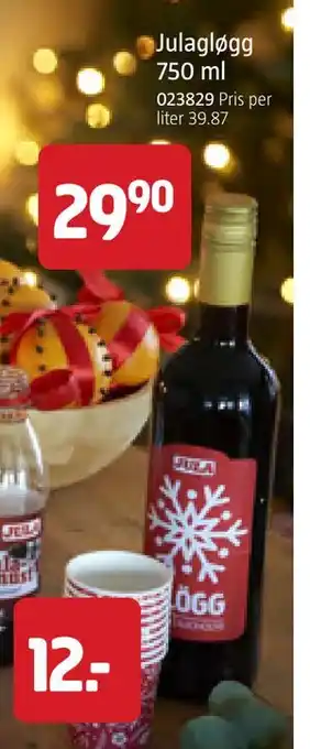 Jula Julagløgg 750 ml, NOK 29.9 tilbud