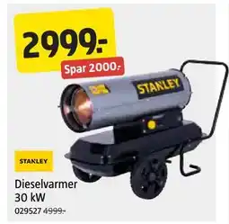Jula Dieselvarmer 30 kW, NOK 2999 tilbud