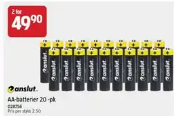 Jula AA-batterier 20 -pk, NOK 49.9 tilbud