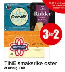 Spar TINE smaksrike oster tilbud