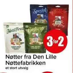 Spar Nøtter fra Den Lille Nøttefabrikken tilbud