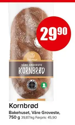 Spar Kornbrød, NOK 29.9 tilbud