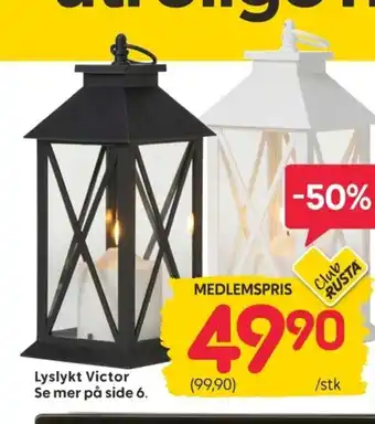 Lyslykt Victor Se mer på side 6.