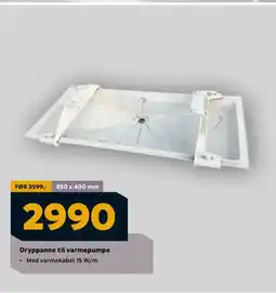 Megaflis Dryppanne til varmepumpe tilbud