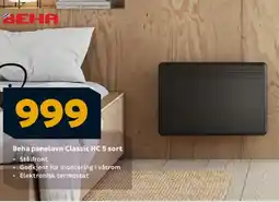 Megaflis Beha panelovn Classic HC 5 sort tilbud
