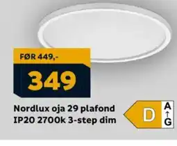 Megaflis Nordlux oja 29 plafo IP20 2700k 3-step dim nd tilbud