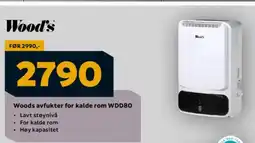 Megaflis Woods avfukter for kalde rom WDD80 tilbud