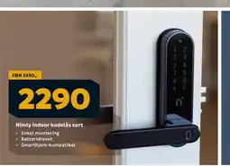 Megaflis Nimly indoor kodelås sort tilbud