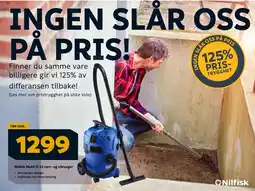 Megaflis Nilfisk Multi II 22 tørr- og våtsuger tilbud