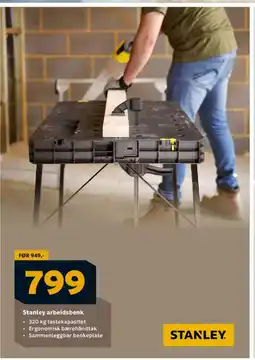 Megaflis Stanley arbeidsbenk tilbud
