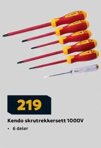 Megaflis Kendo skrutrekkersett 1000V tilbud