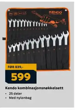 Megaflis Kendo kombinasjonsnøkkelsett tilbud