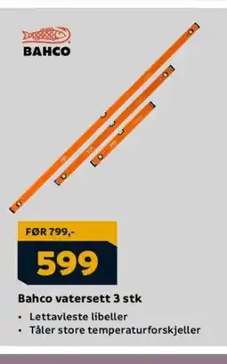 Megaflis Bahco vatersett tilbud