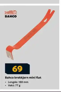 Megaflis Bahco brekkjern mini flat tilbud