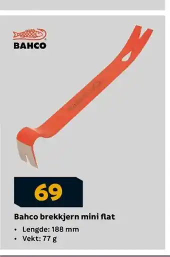 Megaflis Bahco brekkjern mini flat tilbud