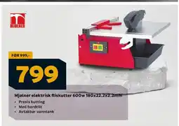 Megaflis Mjølner elektrisk fliskutter 600w tilbud