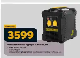 Megaflis Probuilder inverter aggregat 2000w 79,8cc tilbud
