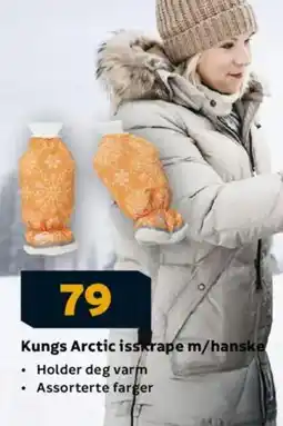 Megaflis Kungs Arctic isskrape m/hanske tilbud