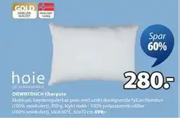 JYSK DOWNTOUCH fiberpute, NOK 280 tilbud