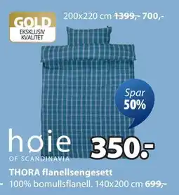 JYSK THORA flanellsengesett tilbud