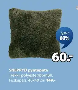 JYSK SNEPRYD pyntepute, NOK 60 tilbud