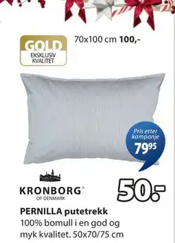 JYSK PERNILLA putetrekk tilbud